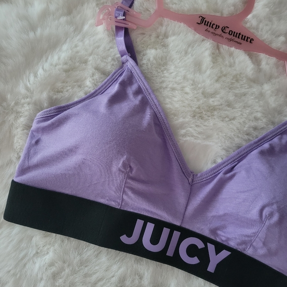 JUICY COUTURE BRAND NEW 2-PACK BRAS WIRE-FREE REMOVABLE PADS SIZE M - Picture 3 of 9